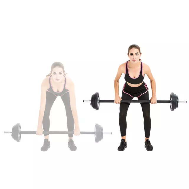 Sztanga fitness inSPORTline Pumpstar 2-20 kg ∙ Winylowe talerze ∙ Gryf 130 cm