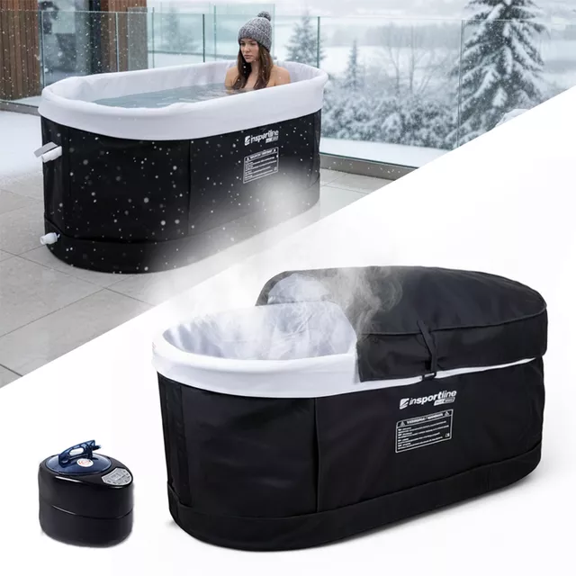 Przenośna balia sauna 2w1 inSPORTline FrostPeace wanna z generatorem pary