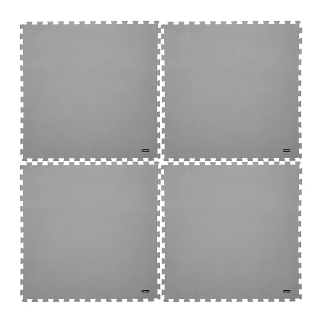 Mata fitness inSPORTline EVA80 200x200x1 cm puzzle do ćwiczeń - Szary - Szary