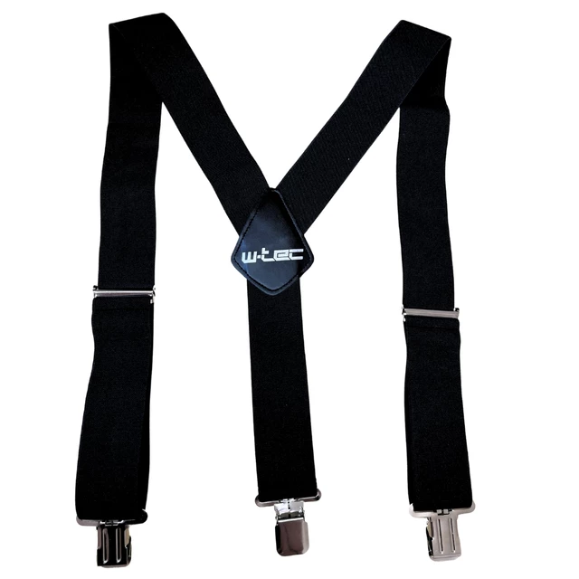 Szelki motocyklowe W-TEC Bretelero - Prosty czarny - Prosty czarny
