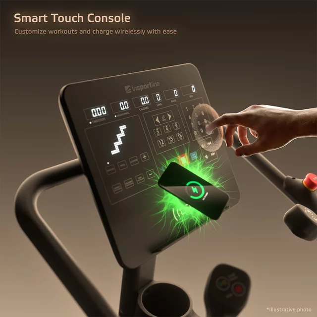 Schody treningowe inSPORTline Velocer STP Lite ∙ nośność 160 kg ∙ 25 poziomów obciążenia ∙ 36 programów treningowych ∙ bluetooth