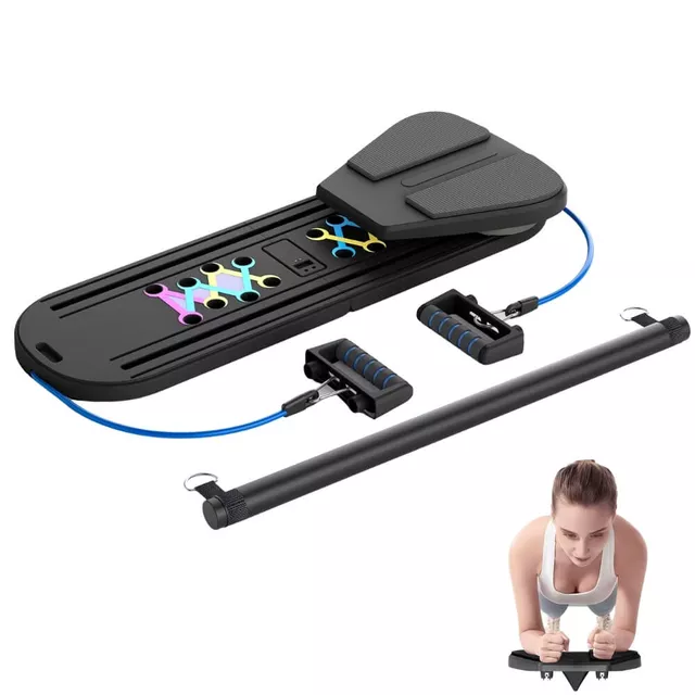Wielofunkcyjna deska do pompek i pilatesu inSPORTline Pushap Zen ∙ z gumami oporowymi ∙ wielopozycyjna