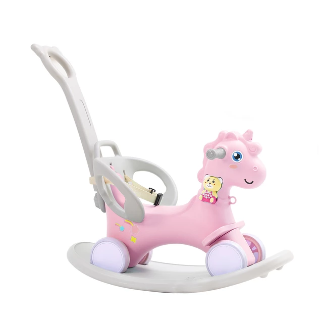 Konik na biegunach 4w1 inSPORTline Tumbelino - OUTLET - Różowy