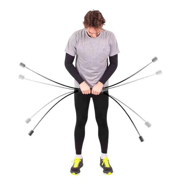 Drążek drgający (Flexi Bar Strong) inSPORTline ∙ 160 cm ∙ włókno szklane ∙ zwiększona trudność ∙ wzmacnia plecy, brzuch, mięśnie - Czerwony