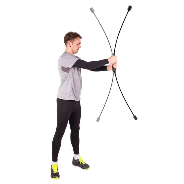 Drążek drgający (Flexi Bar Strong) inSPORTline ∙ 160 cm ∙ włókno szklane ∙ zwiększona trudność ∙ wzmacnia plecy, brzuch, mięśnie - Czerwony