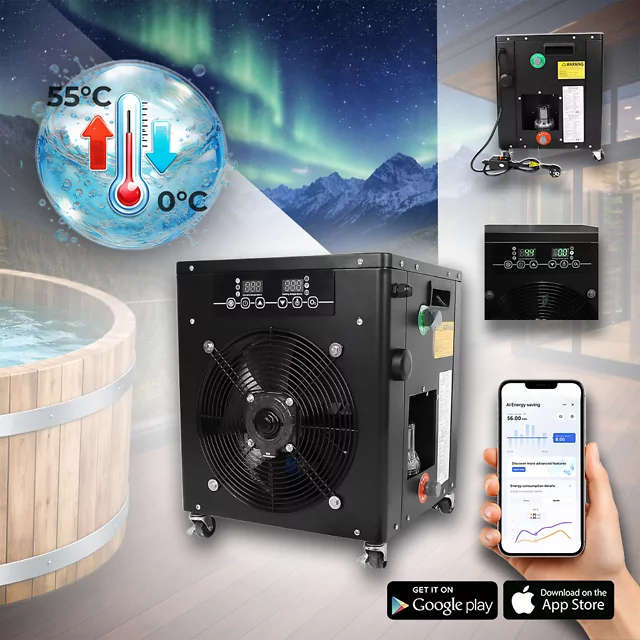 System termoregulacji do balii ogrodowej inSPORTline ∙ do morsowania i gorącej kąpieli ∙ 0-55 °C ∙ dezynfekcja ozonem ∙ mobilny