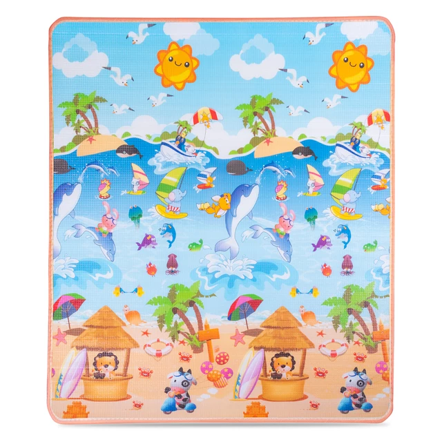 Zwijana mata dla dzieci inSPORTline Lhotino 150x180x1,5 cm - Plaża/Gospodarstwo rolne