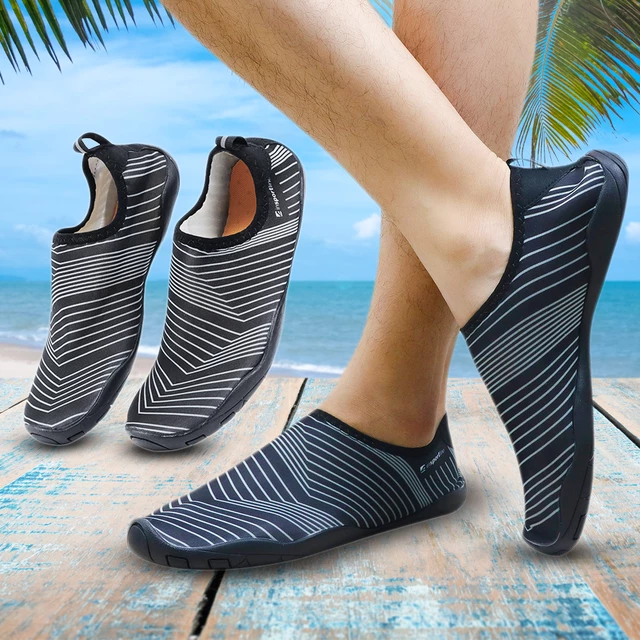 Buty kąpielowe do wody inSPORTline Makar unisex - Czarny - Czarny