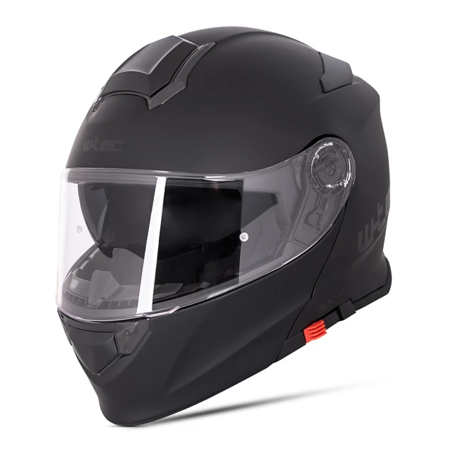 Kask motocyklowy szczękowy z blendą W-TEC Venero - Glossy Black-Gold
