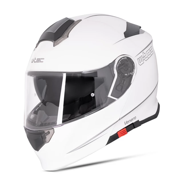 Kask motocyklowy szczękowy z blendą W-TEC Venero - Glossy Black-Gold