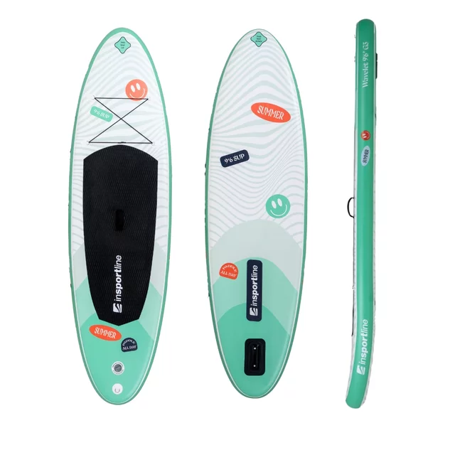 Paddleboard z akcesoriami deska SUP inSPORTline Wavelet 9'6" - Niebieski