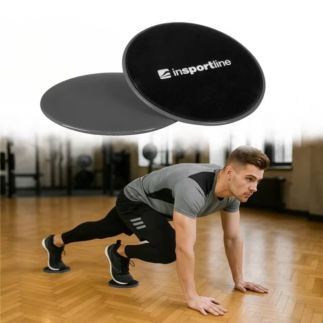 Antypoślizgowe dyski ślizgowe inSPORTline Flux Dot ∙ 17 cm ∙ do ćwiczeń core, stabilizacji ∙ 2 szt.