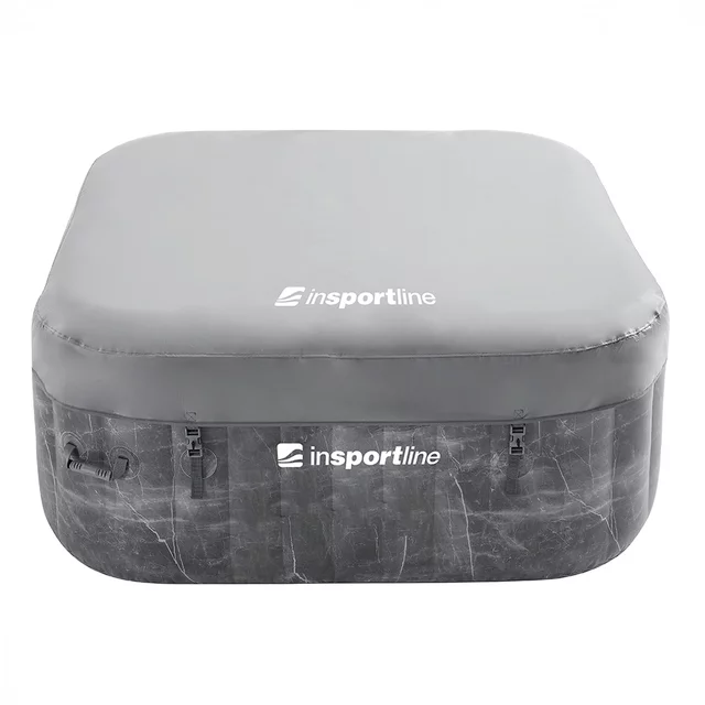 Dmuchane jacuzzi inSPORTline Kamilia 155x155x65 cm ∙ 110 dysz ∙ masaż bąbelkowy ∙ podgrzewanie ∙ filtracja ∙ system samopompujący