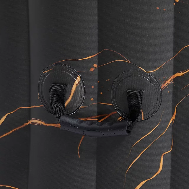 Basen pompowany / jacuzzi inSPORTline Voytano z hydromasażerm ∙ dla 2 osób ∙ 100 dysz hydromasażu ∙ podgrzewanie do 40°C ∙ filtr 1400 l/h - Czarno-złoty