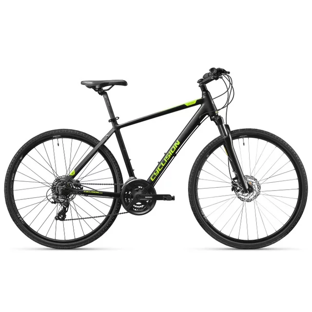 Męski rower crossowy Cyclision Zodin 4 MK-II ∙ amortyzowany widelec ∙ hamulce tarczowe hydrauliczne ∙ 21 przełożeń - Midnight Lime - Midnight Lime