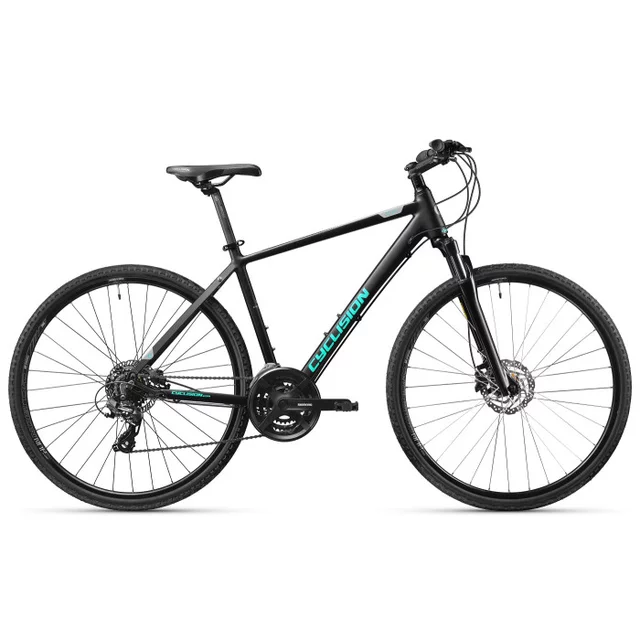 Męski rower crossowy Cyclision Zodin 4 MK-II ∙ amortyzowany widelec ∙ hamulce tarczowe hydrauliczne ∙ 21 przełożeń - Midnight Lime - Dark Minty