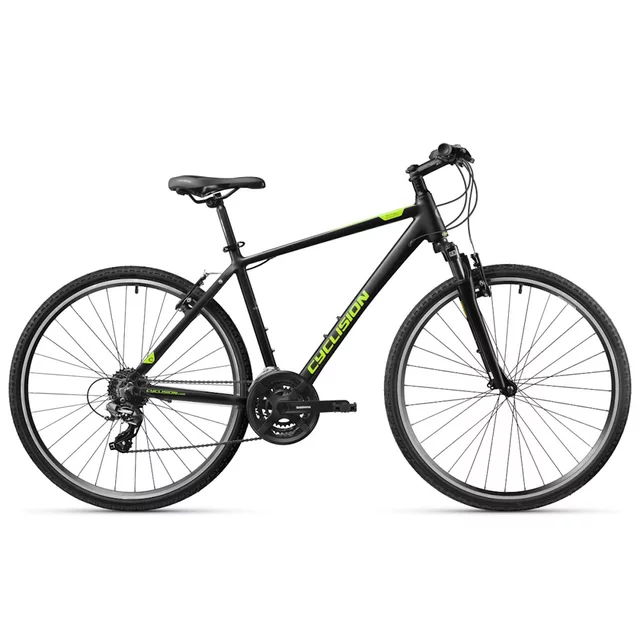 Męski rower crossowy Cyclision Zodin 5 MK-II 28" ∙ napęd Shimano 21 biegów ∙ amortyzowany widelec ∙ rama aluminiowa ∙ V-brake - Red Soul - Midnight Lime