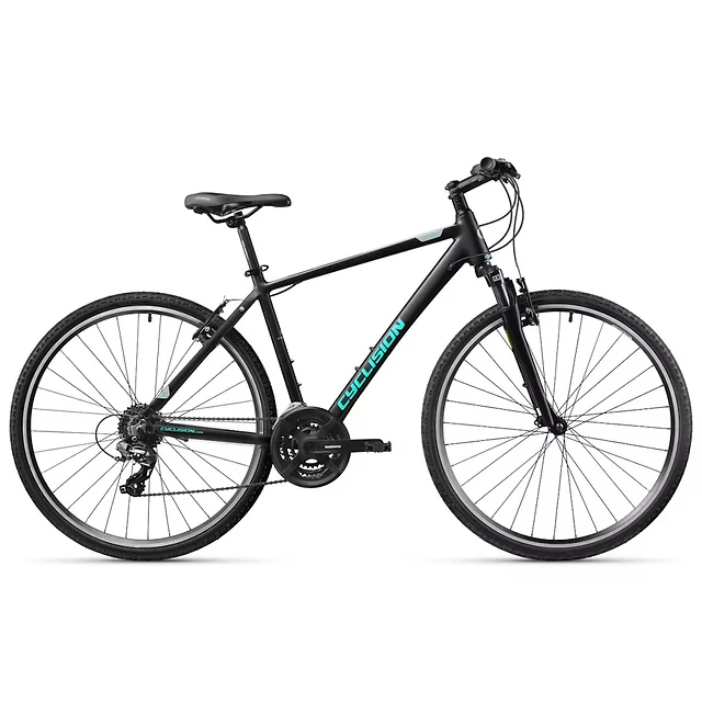 Męski rower crossowy Cyclision Zodin 5 MK-II 28" ∙ napęd Shimano 21 biegów ∙ amortyzowany widelec ∙ rama aluminiowa ∙ V-brake - Red Soul - Dark Minty