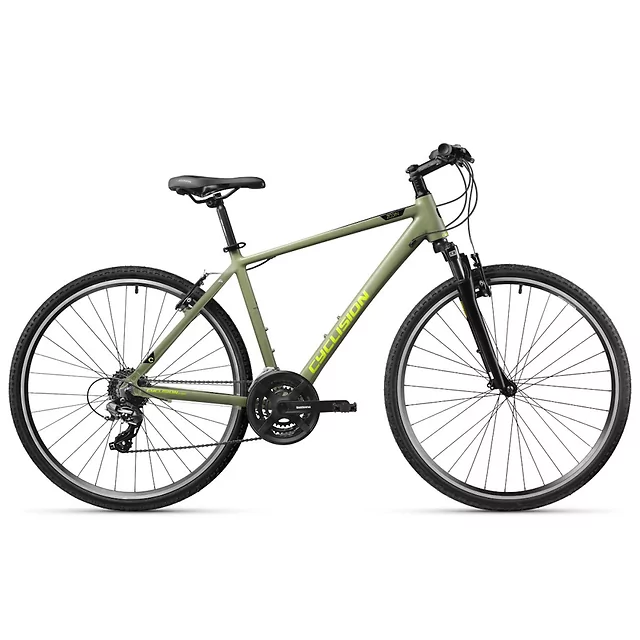 Męski rower crossowy Cyclision Zodin 5 MK-II 28" ∙ napęd Shimano 21 biegów ∙ amortyzowany widelec ∙ rama aluminiowa ∙ V-brake - Red Soul - Flash Army