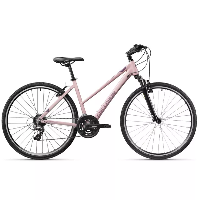 Damski rower crossowy Cyclision Zodya 5 MK-II 28" ∙ napęd shimano 21 biegów ∙ amortyzowany widelec ∙ hamulce v-brake ∙ lekka rama - Vintage Pink