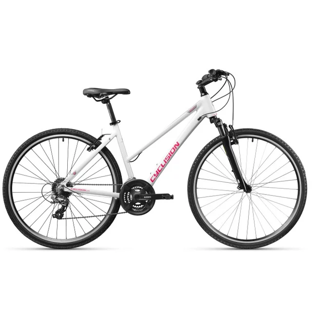 Damski rower crossowy Cyclision Zodya 5 MK-II 28" ∙ napęd shimano 21 biegów ∙ amortyzowany widelec ∙ hamulce v-brake ∙ lekka rama - Snowberry