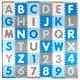 Mata piankowa puzzle inSPORTline Abecino 30x30x1 cm, 36 sztuk