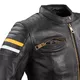 Damska skórzana kurtka motocyklowa W-TEC Stripe Lady - Czarny