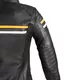 Damska skórzana kurtka motocyklowa W-TEC Stripe Lady - Czarny
