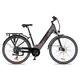 Miejski rower elektryczny inSPORTline ISL Eclion 648 Wh 28" - model 2026 ∙ bateria 648 Wh ∙ zasięg do 120 km ∙ amortyzowany widelec ∙ nośność 120 kg - Deep Coffee