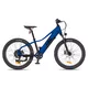 Młodzieżowy rower elektryczny inSPORTline ISL Savager 24" ∙ bateria 360 Wh ∙ zasięg do 70 km ∙ silnik bafang ∙ hamulce hydrauliczne - Niebieski wyścigowy