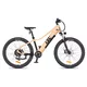 Młodzieżowy rower elektryczny inSPORTline ISL Atezion 374 Wh 26" - model 2026 ∙ bateria 374 Wh ∙ zasięg do 70 km ∙ hamulce hydrauliczne - 15" (142-165 cm) - Brzoskwiniowy beż