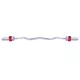 Zestaw olimpijskich aluminiowych zacisków na gryf inSPORTline CL-21 50mm - Srebrny