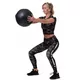 Damski crop top Nebbia Active 568 - Wulkaniczna czerń