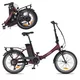 Składany rower elektryczny inSPORTline ISL Felior 468 Wh 20" - model 2026 ∙ składak ∙ bateria 468 Wh ∙ zasięg do 100 km ∙ nośność 125 kg - 17" (156-183 cm) - Aksamitna czerwień