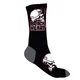 Skarpetki bawełniane wygodne BLACK HEART Cap Skull Socks - Szaro-czarny