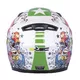 Dziecięcy kask motocyklowy integralny W-TEC FS-815G Tagger Green - Biało-zielony z grafiką