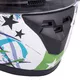Dziecięcy kask motocyklowy integralny W-TEC FS-815G Tagger Green - Biało-zielony z grafiką