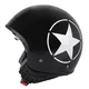 Kask motocyklowy otwarty na skuter W-TEC FS-710S Revolt Black - Czarny z gwiazdą