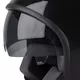 Kask motocyklowy otwarty na skuter W-TEC FS-710S Revolt Black - Czarny z gwiazdą