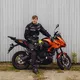 Męskie spodnie motocyklowe W-TEC Kaluzza - Czarny