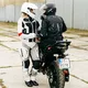 Kask motocyklowy W-TEC NK-850 otwierany + BLENDA - Biały błyszczący