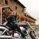 Damskie skórzane buty motocyklowe W-TEC Kurkisa - Czarny