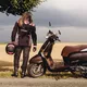 Damskie skórzane buty motocyklowe W-TEC Kurkisa - Czarny