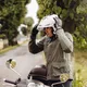 Męska kurtka motocyklowa soft-shell W-TEC Forresta - Khaki