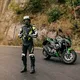 Męska skórzana kurtka motocyklowa W-TEC Velocity - Czarno-czerwony