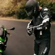 Męska skórzana kurtka motocyklowa W-TEC Velocity - Czarno-czerwony