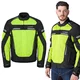 Męska kurtka motocyklowa letnia W-TEC Saigair - Fluo Yellow-Black