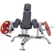 Stanowisko do ćwiczeń izolowanych na biceps - Steelflex PlateLoad line PLBC - Czarno-czerwony