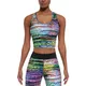 Damski top sportowy BAS BLACK Tropical-Top 30 - Kolorowy - Kolorowy