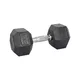 Hantle sześciokątne inSPORTline Hexsteel 2-40 kg ∙ antypoślizgowe uchwyty ∙ gumowana powłoka